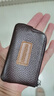 欧凡卡蒂超薄男士小零钱包真皮短款女钱包硬币包卡包汽车钥匙包锁匙包卡夹 咖啡色 实拍图