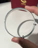中国黄金【送妈妈礼物】银手镯送妈妈足银999实心生日礼物老人长辈妈妈款 【999足银】百福镯【30g】 实拍图