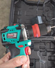 绿林大钢炮16.8V无刷冲击电钻锂电动螺丝刀【冲击+敲击】70N.M 两电池 实拍图