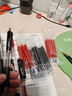 按动式中性笔教师用红笔子弹头老师改作业学生标记重点圆珠笔水笔 红色(按动中性笔) 20支笔芯 实拍图