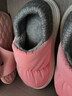 朴西冬季可外穿羽绒布防水包跟女士棉拖鞋室内保暖两穿 蜜桃粉 38-39 实拍图