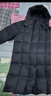 美力城长款羽绒服女装新款90%鹅绒过膝外套连帽户外休闲运动风051 黑色 S 实拍图