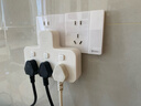 公牛（BULL）转换插头/品字形一转三插座/无线转换插座/电源转换器 适用卧室、厨房 3位分控开关插座  实拍图