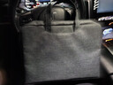 得力(deli)加宽立体办公手提袋/会议包/事务包/文件包/商务拉链袋电脑公文包男 灰色  实拍图