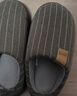 奥康（Aokang）抗菌棉拖鞋男士秋冬季室内居家用保暖防滑防臭毛绒厚底情侣棉拖女 实拍图