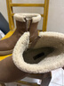 百丽（Belle）复古擦色雪地靴女2025冬新商场同款舒适保暖东北靴E5L1DDD5 棕色 38 实拍图