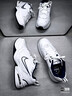 耐克轻便训练鞋老爹鞋冬季健身缓震运动NIKE MONARCH 4 415445 102白色/金属银/深藏青 46 (300mm) 实拍图