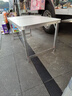 汤能优品折叠桌户外夜市摆摊地推便携式折叠小桌子简易家用折叠餐桌椅组合 极光白100*50【三挡调节-单桌】 实拍图