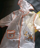 牧萌儿童雨衣男童女童防水全身雨披幼儿园小学生雨具 橙色挖掘机 M 实拍图