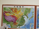 北斗新版中国和世界地形图3d立体凹凸浮雕地图地理挂图三维地貌地图挂图学生教学专用版学生文具书桌墙58cm   实拍图