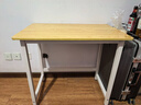 舒客艺家 电脑桌台式小户型小桌子家用学习桌写字办公书桌电竞长条桌子 木纹白架单桌80*50*74 加固电脑桌 实拍图