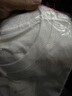 超值棉柔t恤男 圆领长袖t恤男打底衫半袖情侣加厚德绒上衣t恤衫 白色（短袖） 2XL （140-155斤） 实拍图