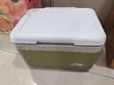 北岳保温箱冰袋冷藏箱户外露营冰晶块保鲜箱商用车载摆摊移动小冰箱桶 9L抹茶色【冰晶盒+冰袋*4】 实拍图