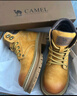 骆驼（CAMEL）【山丘】经典大黄靴反绒马丁靴户外工装靴 L23W076065 土黄 38 实拍图