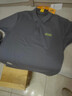 吉普（JEEP）长袖T恤男士秋冬季polo宽松休闲打底衫衣服男装 灰蓝 XL 实拍图