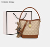 CRTNZO KROEZ轻奢包包女包2025年新款大容量女士水桶包生日周年纪念日礼物实用 棕色-轻奢礼物送女朋友老婆女生闺蜜生日礼物实用 实拍图