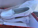 卡帝乐鳄鱼女鞋妈妈鞋时尚护士小皮鞋女软底舒适单鞋子 女 1443 白色 37 实拍图