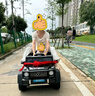 福儿宝（FUERBAO）奔驰授权儿童电动车六驱可坐大人遥控玩具车小孩宝宝双人越野送礼 六驱软胎黑+后备箱+双皮座双油门 实拍图