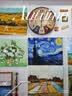梵高丰收油画世界名画客厅沙发背景墙装饰画大气餐厅壁画三联挂画 夹竹桃 50*40CM布纹理面 实拍图