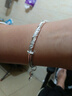 老凤祥足银999银手镯女款实心镯子年轻款推拉款生日礼物女友老婆 蝶恋花足银手镯*老凤祥品牌礼盒 20±1g配证书 实拍图
