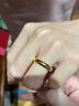 周大福 福字素圈泥鳅背黄金戒指女(工费180)约5.7g EOF134礼物 实拍图