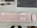 雷柏（Rapoo） X260S 键鼠套装 无线键鼠套装 办公键盘鼠标套装 电脑键盘 笔记本键盘 粉色 实拍图