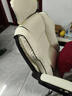 珂尔司电竞椅电脑椅子舒适久坐休闲宿舍大学生家用办公可升降座椅躺椅 【基础版】米白转椅+双枕-无搁脚 实拍图