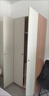全友家居奶油风三门衣柜卧室家用小户型靠墙落地收纳柜子成品衣橱家具 实拍图
