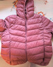 鸭鸭（YAYA）佟丽娅同款轻薄羽绒服女新款秋冬季休闲短款连帽轻便韩版排骨外套 嫣红色 L 实拍图