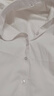 佐马仕短袖衬衫女工装衬衣女士商务休闲修身职业装女装夏季工作服正装 V·领白色斜纹DV2663 2XL/39码（120斤-130斤） 实拍图