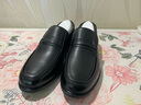 红蜻蜓男鞋秋冬男士爸爸一脚蹬软面皮商务休闲皮鞋男WTA42860 黑色39 实拍图
