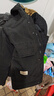 罗蒙（ROMON）秋冬加棉加厚外套男士青年棉衣服休闲连帽工装款防风夹克冲锋衣男 M1091黑色 2XL 实拍图