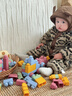 泰迪拾光婴儿软胶积木0-3岁可啃咬玩具大颗粒儿童宝宝手指精细锻炼90颗粒 实拍图