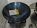 荣事达（Royalstar）章丘手工锻打铁锅圆底老式炒锅无涂层不粘炒菜锅燃气灶无盖32cm 实拍图