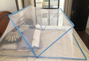 全品屋 折叠蚊帐免安装蒙古包防摔蚊帐家用单双人床学生宿舍便携式 蓝色 80cm*190cm*80cm 适用0.9m床 实拍图