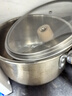 双枪奶锅316L不锈钢婴儿宝宝辅食小奶锅汤锅雪平蒸锅加厚带蒸笼 20cm 实拍图