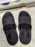 京东京造【浴室拖】拖鞋男士软弹速干漏水拖鞋eva浴室凉拖熠光黑40-41 实拍图