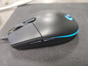 罗技（G）G102第二代游戏鼠标 RGB流光灯效鼠标 轻量化  游戏级8000DPI传感器 黑色 200-8000DPI 实拍图