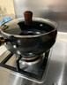 康佳（KONKA）章丘同款大肚锅不粘锅家用无涂层老式精铁锅电磁炉煤气灶通用平底 窒化气氮升级款玻璃盖 24cm 实拍图