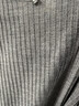 优衣库女装精纺美利奴羊毛罗纹圆领针织短开衫/25秋冬新款478336 07 青灰色 2XL /165/100B 实拍图