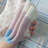 俞兆林3双女童袜子秋冬季儿童卡通小兔毛圈袜宝宝加绒加厚保暖中筒袜 实拍图