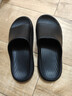 京东京造【3.5cm踩屎感】eva厚底拖鞋男士防臭休闲凉拖鞋夜色黑 40-41 实拍图