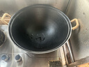 王源吉铁锅炒锅双耳苏锅王老式家用圆底无涂层手工龟纹大肚不粘炒锅40cm 实拍图