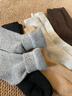 北极绒5双装羊毛袜子冬季男加绒加厚美利奴羊绒保暖中长筒毛圈雪地棉袜 实拍图