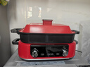 摩飞电器（Morphyrichards）二代多功能锅 家用电火锅电煮锅电蒸锅火锅锅5升大容量分体式预约蒸煮一体不沾煎烤料理锅MR9099红 实拍图