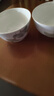 高颜值家用银杏时光米饭碗大面碗陶瓷餐具家用新骨瓷陶瓷碗 银杏时光 4.5英寸2碗2白勺 实拍图