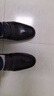 沙驰新款沙驰男鞋真皮羊皮软皮软底商务正装皮鞋男士耐磨一脚蹬休闲鞋 黑色 39 实拍图