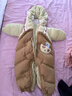 巴拉巴拉童装婴儿连体衣假两件连体羽绒服宝宝衣服冬加厚男童女童儿童 黄绿41122-白鸭绒 80 cm-充绒量88g 实拍图