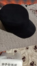 歌希尼尔帽子男秋冬鸭舌帽韩版百搭平顶帽男士冬季军帽中老年帽冬遮阳帽女 黑色 S 56cm帽围适合54-56头围 实拍图