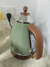 德龙（Delonghi）电热水壶 家用复古304不锈钢烧水电水壶 防干烧大功率1.7L煮水壶 KBO2001.VGR 橄榄绿 实拍图